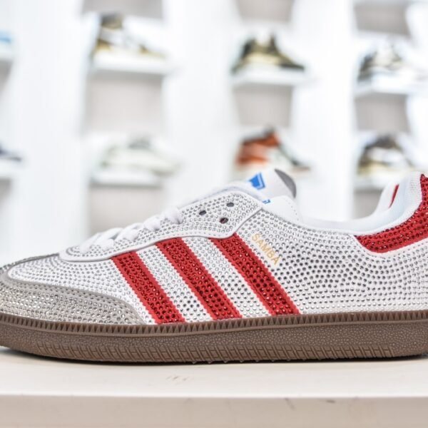 AD Samba OG Crystal White/Red - Sneakers