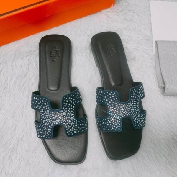 HM Oran Sandals 38 Crystal Embellished - Sandals