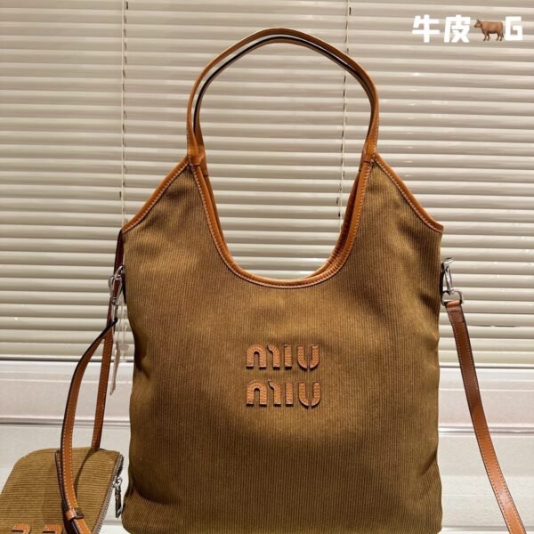 MIU Isetan Exclusive Velvet Bag Brown Velvet - Bag