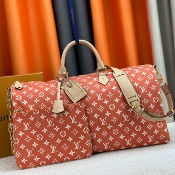 LV Keepall Bandoulière 50 Monogram Giant Coral - Bag