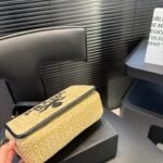 PR Raffia and Leather Camera Bag – Bag