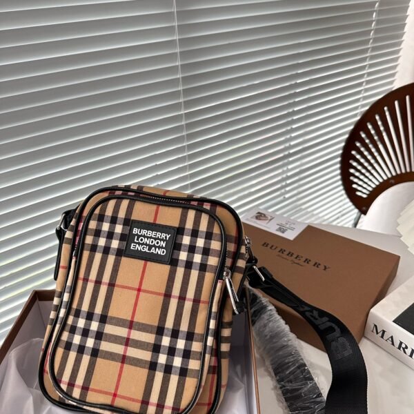 BBR Vintage Check Camera Bag Beige Check - Bag