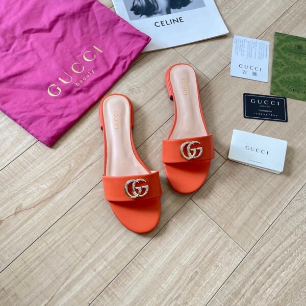 GG Double G Crystal Slide - Sandals