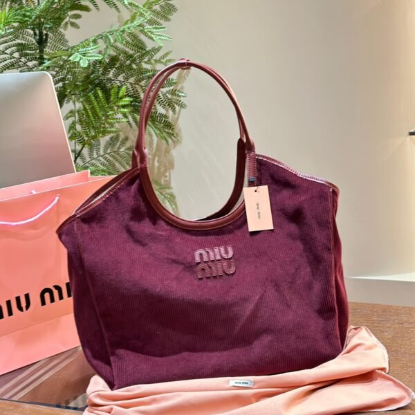 MIU Corduroy Tote Various Colors - Bag