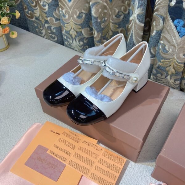 MIU Pearl Chain Mary Jane - Shoes