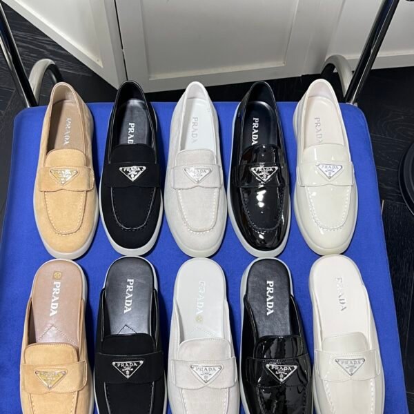 PR Triangle Logo Loafers - Shoes