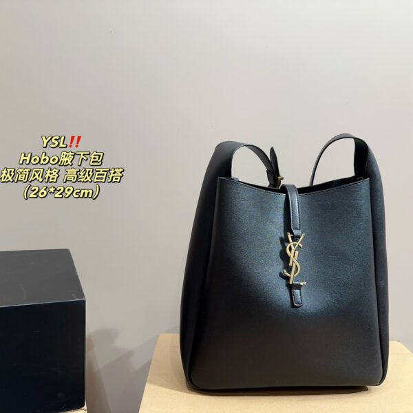 YSL Le 5 à 7 Hobo Black Leather - Bag