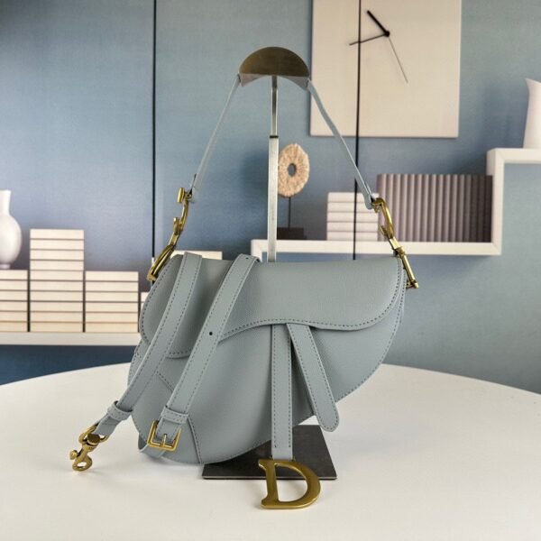 CD Saddle Gray Leather - Bag