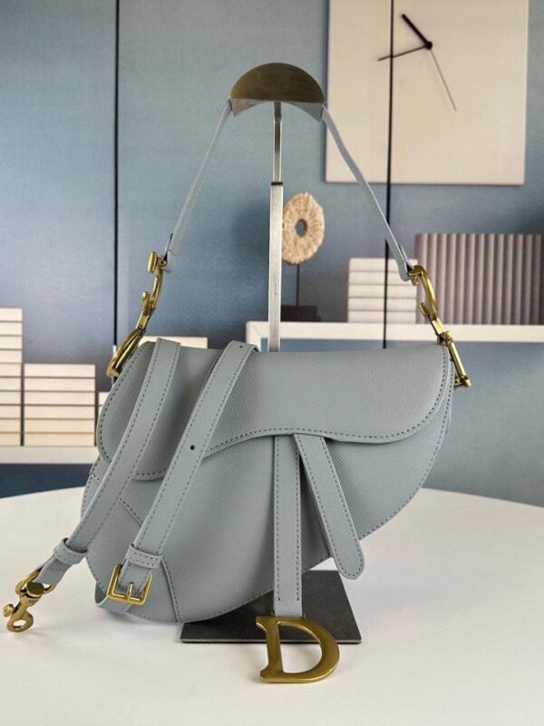 CD Saddle Gray Leather – Tasche