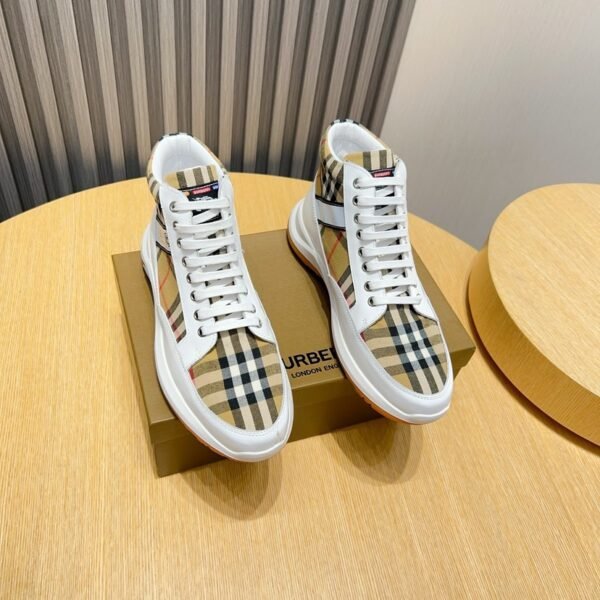 BBR Vintage Check High-Top Sneakers - Sneakers