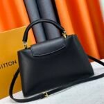 LV Capucines MM Black Leather – Borsa