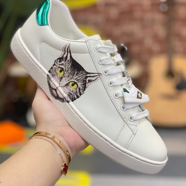 GG Ace Embroidered Cat - Sneakers