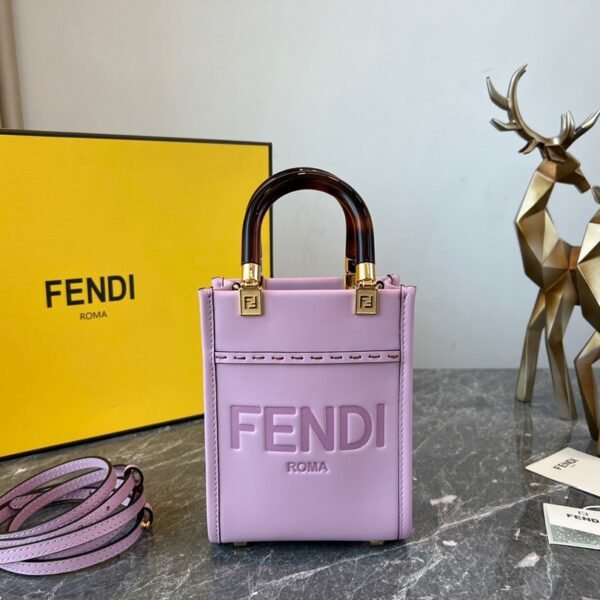 FD Sunshine Shopper Small Pink Leather - Bag