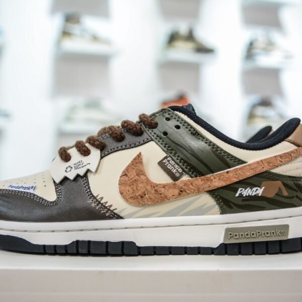 NK Dunk Low Pro SB "Safari" Brown/Green - Sneakers