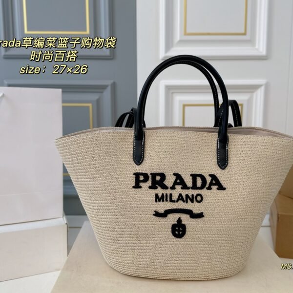 PR Raffia Tote - Bag