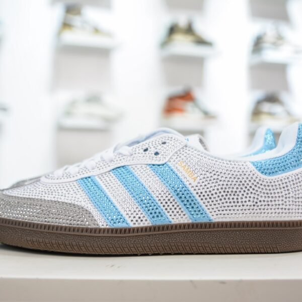 AD Samba OG Swarovski White/Blue - Sneakers