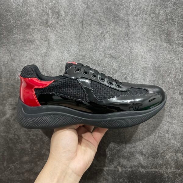 PR America's Cup Black/Red Patent Leather - Sneakers
