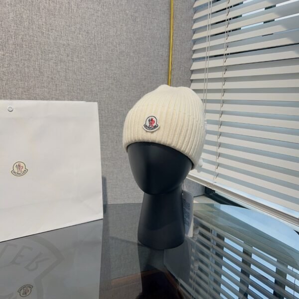 MCL Ribbed Wool Beanie Cream - Hat
