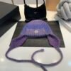 MCL Ribbed Wool Beanie Purple - Hat