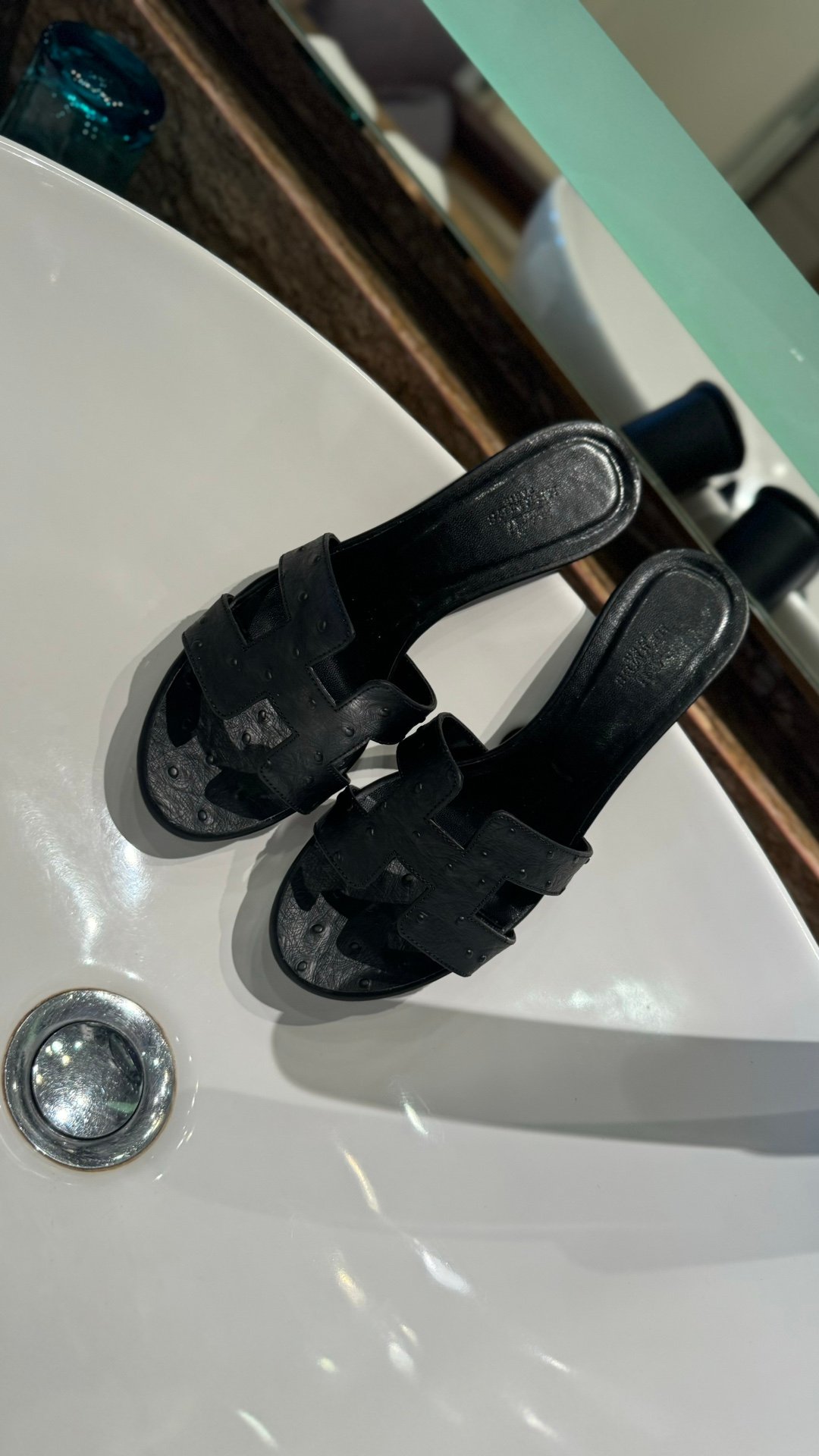 HM Oran Sandals Black Leather - Sandals - Image 6