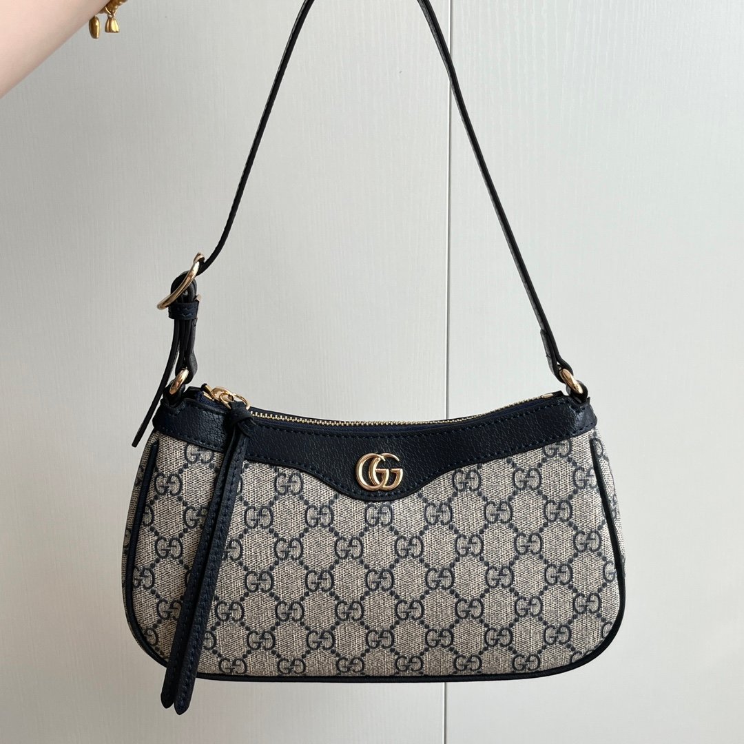 GG Ophidia GG Mini Bag Beige/Blue GG Supreme Canvas - Bag - Image 9