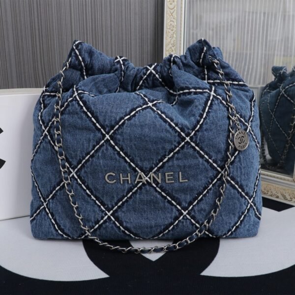 CC 22 Drawstring Bag Large Denim - Bag