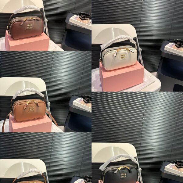 MIU Wander Matelassé Brown Leather - Bag