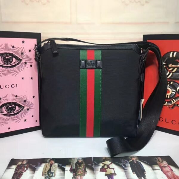 GG Ophidia Messenger Bag Black/Green/Red Web - Bag