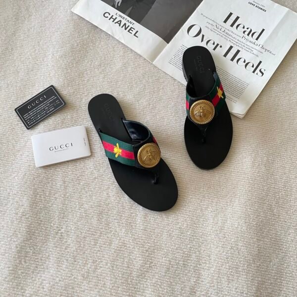 GG Web Thong Sandals - Sandals