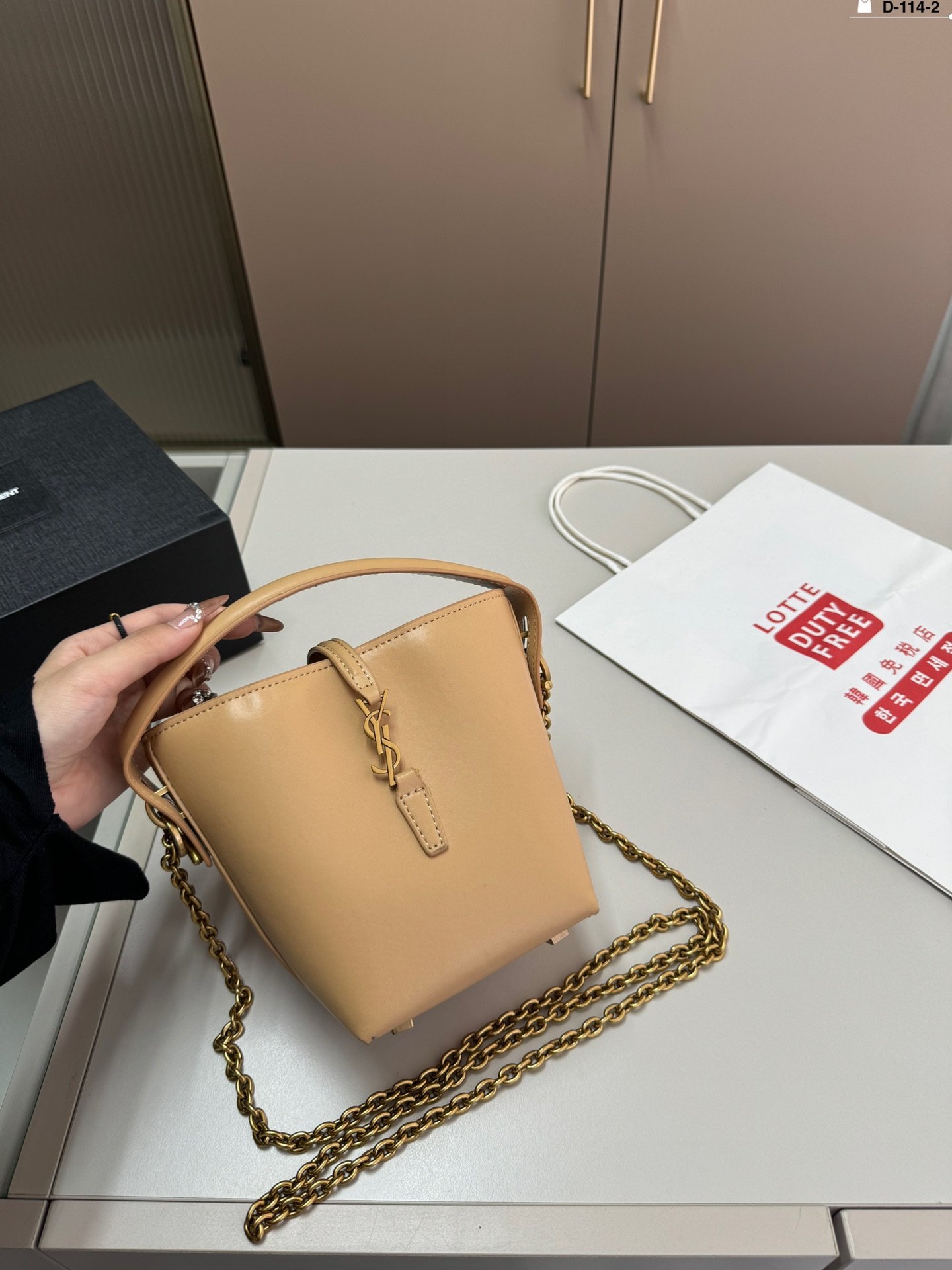 YSL Le Carré Bucket Leather - Bag - Image 3