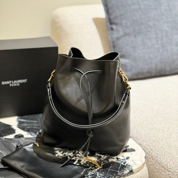 YSL Le 5 à 7 Hobo Black Leather - Bag