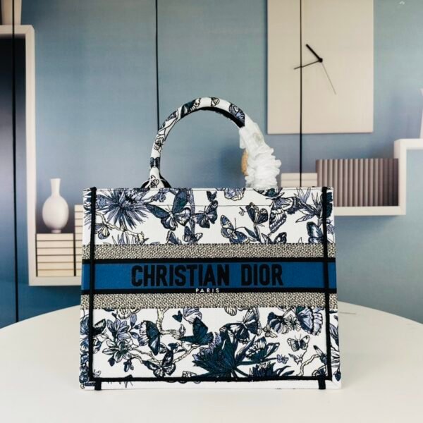 CD Book Tote Blue Toile de Jouy - Bag