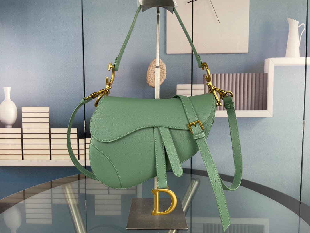 CD Saddle Green Leather - Bag