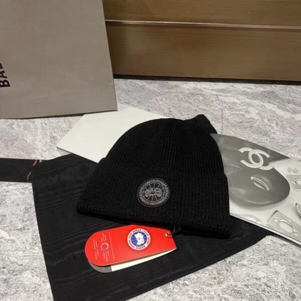 CG Arctic Disc Beanie Black/White/Grey Knit - Hat