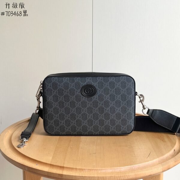 GG Ophidia GG Supreme Black GG Supreme Canvas - Bag