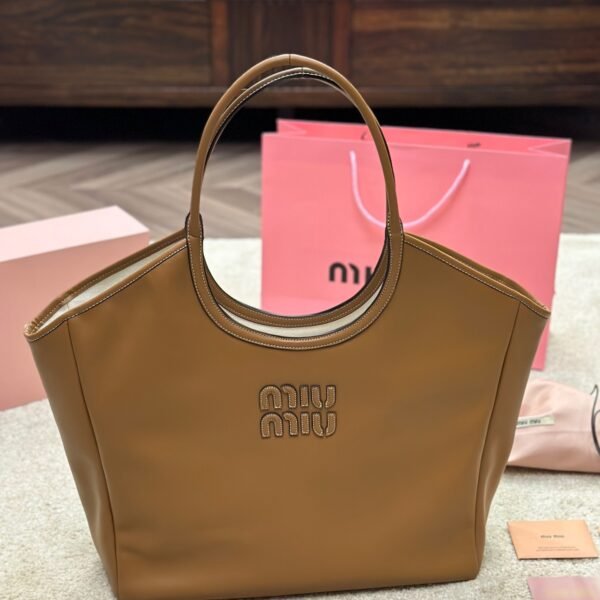 MIU Arcadie Large Tan Leather - Bag