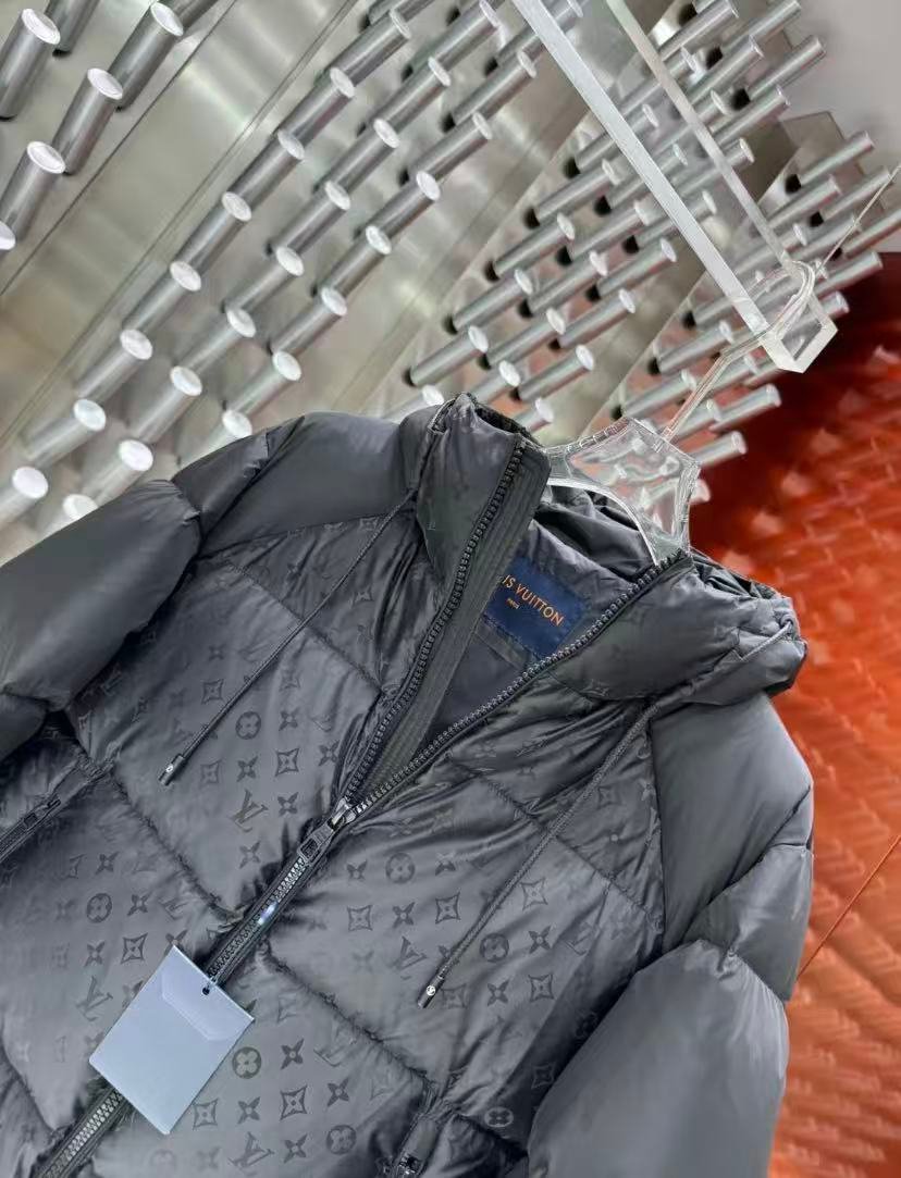 LV Monogram Puffer Jacket Black Monogram - Jacket - Image 7