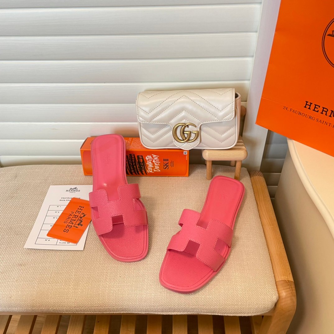 HM Oran Sandals Pink Leather - Sandals - Image 2