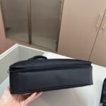 PR Saffiano Leather Briefcase Black Nylon – Bag