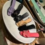 HM Oran Sandals Black Suede – Slides