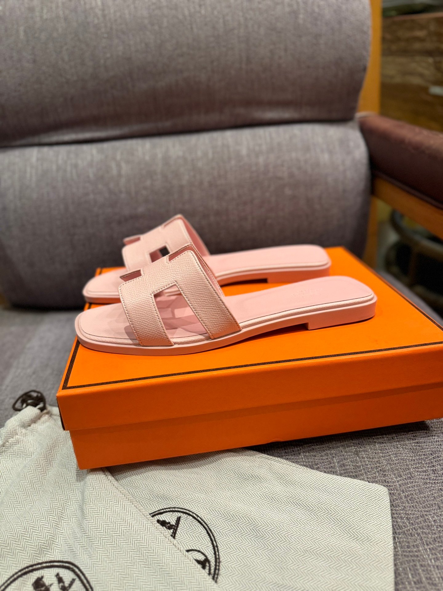 HM Oran Sandals Pink Leather - Sandals