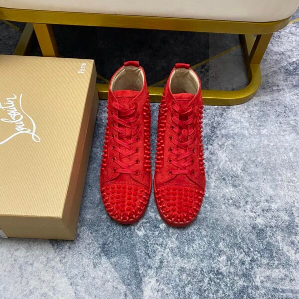 CL Louis Junior Spikes Orlato Red Suede - Sneakers