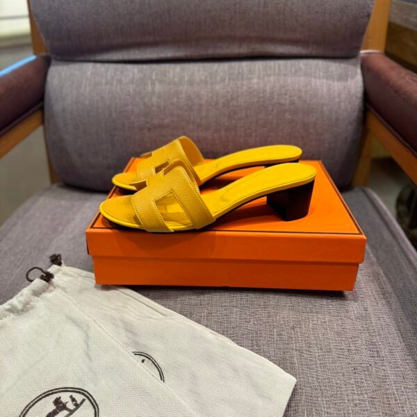 HM Oran Sandals Yellow Leather - Sandals