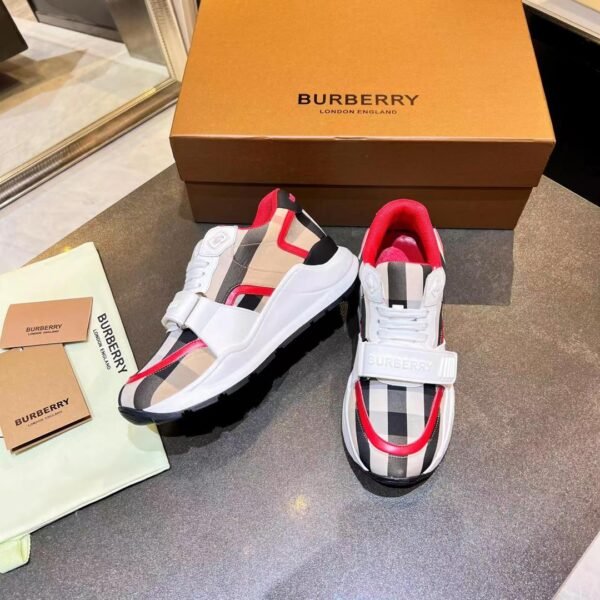 BBR Arthur Vintage Check Beige/Black/Red - Sneakers