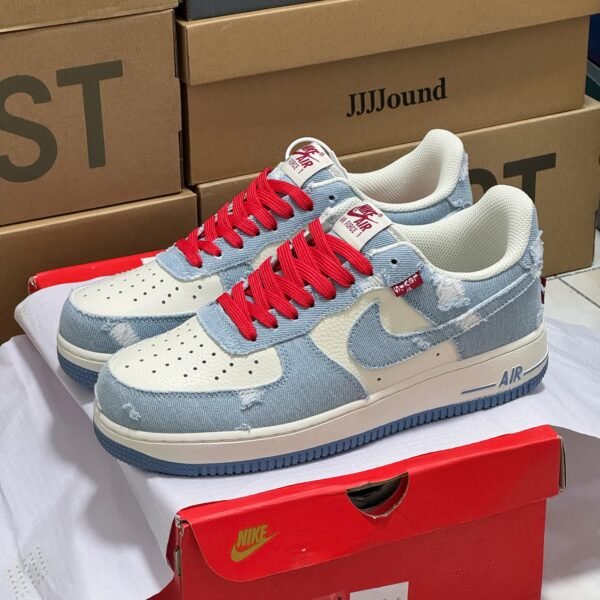 NK Air Force 1 Low Levi's By You 42 Denim - Sneakers