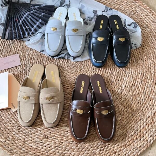 MIU Coin Detail Loafers - Shoes
