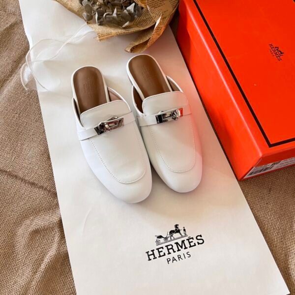 HM Oran Mule White Leather - Shoes