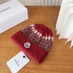 MCL Fair Isle Beanie Red Wool – Hat