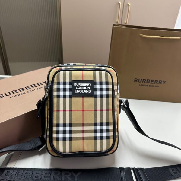 BBR Vintage Check Camera Bag Beige Check - Bag