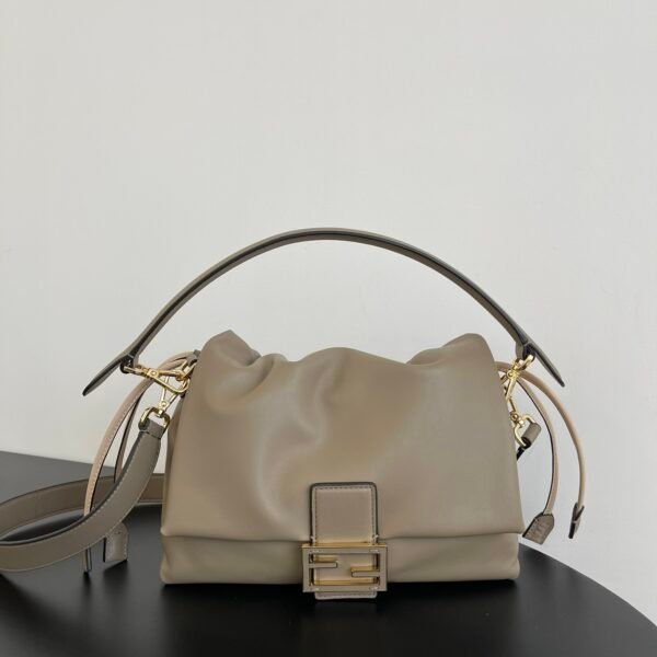 FD Mamma Baguette Beige Leather - Bag